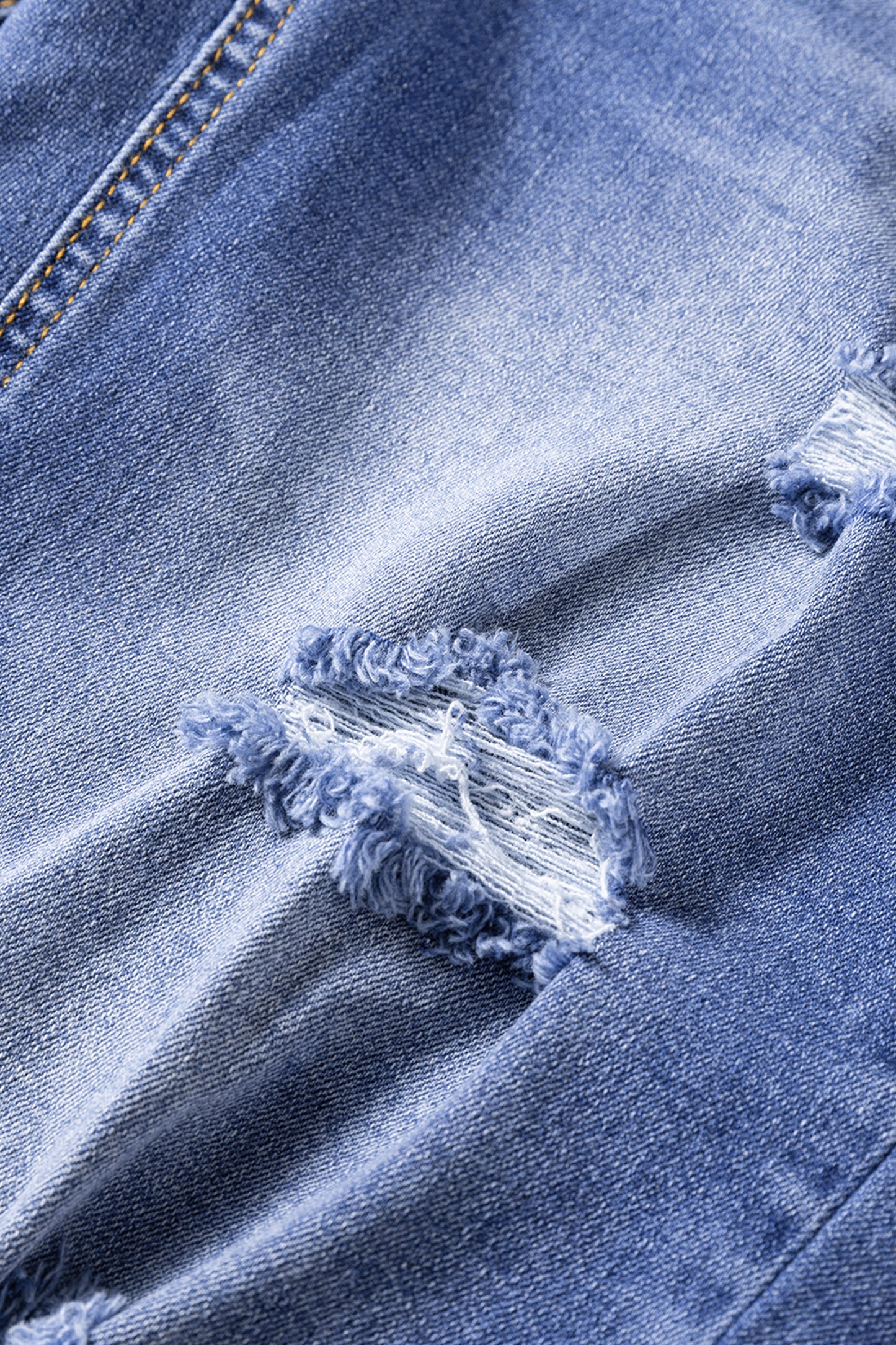 Myosotis Mid Rise Distressed Sneak Peek Straight Leg Jeans